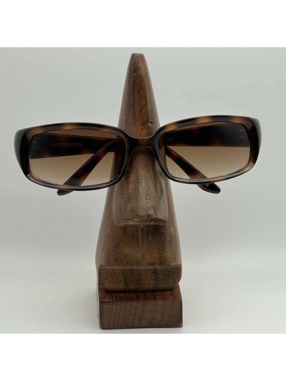 Liz Claiborne Brown Tortoise Rectangular Sunglasses